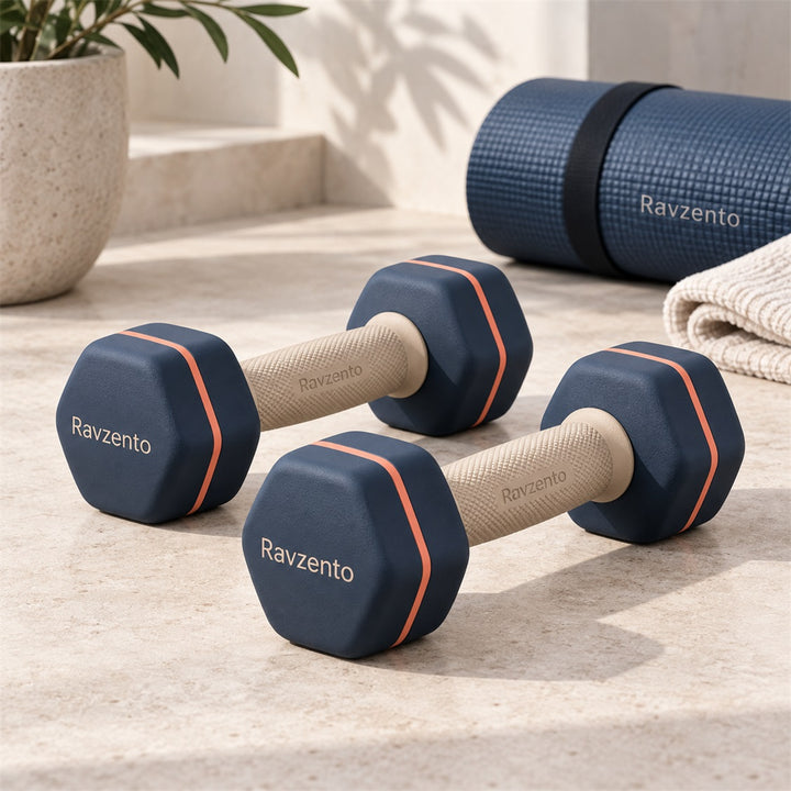 Ravzento Hex Dumbbell Pair