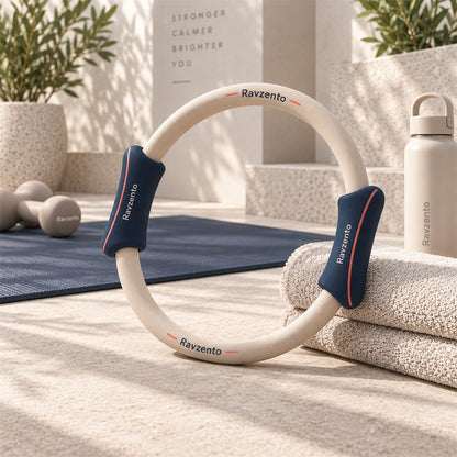 Ravzento Pilates resistance ring with two padded handles