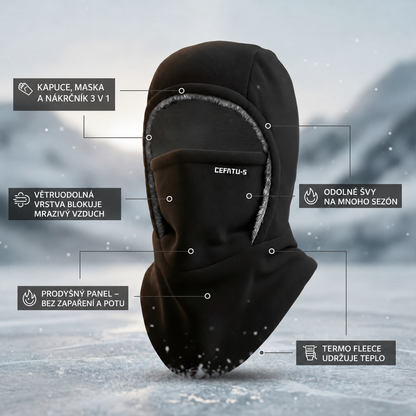 Termo kukla ThermaFleece 3 v 1 – čepice, maska a nákrčník – 2