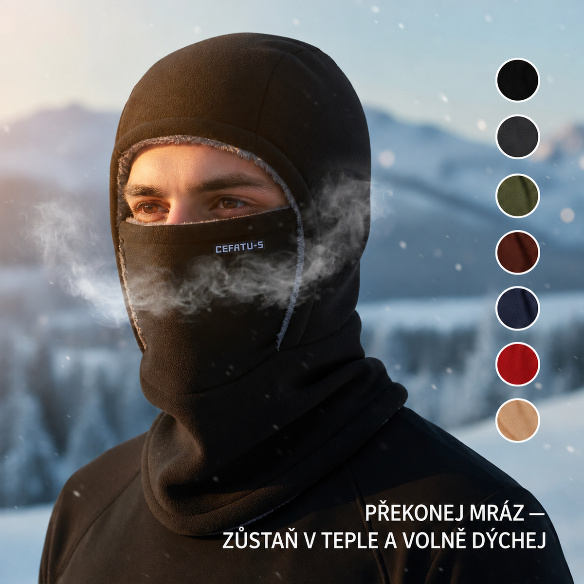 Termo kukla ThermaFleece 3 v 1 – čepice, maska a nákrčník – 3
