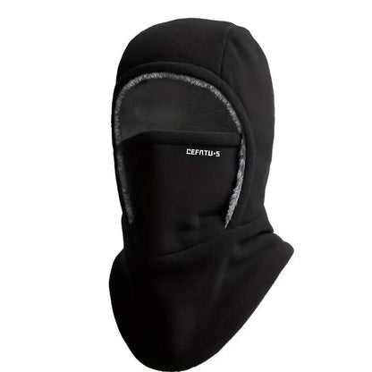 Termo kukla ThermaFleece 3 v 1 – čepice, maska a nákrčník – Černá