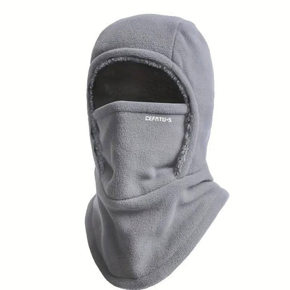 Termo kukla ThermaFleece 3 v 1 – čepice, maska a nákrčník – Světle šedá