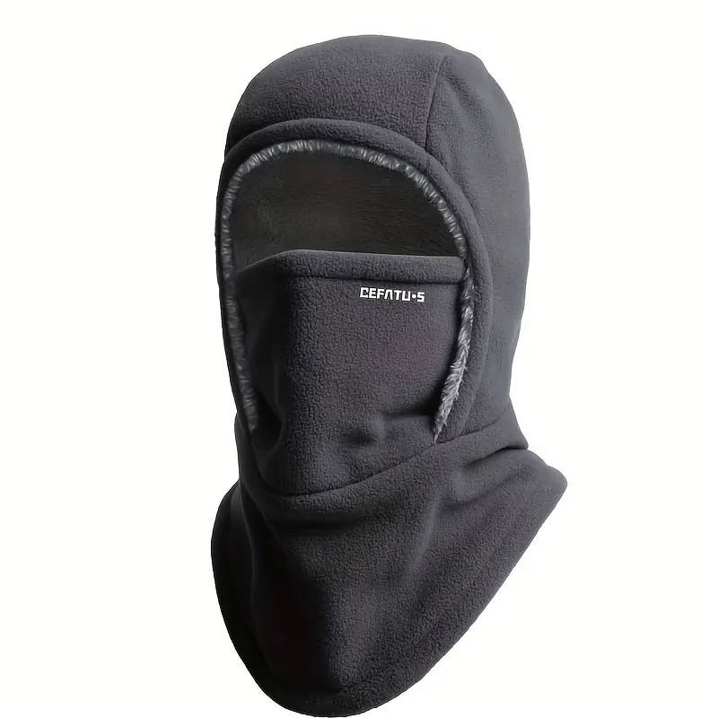 Termo kukla ThermaFleece 3 v 1 – čepice, maska a nákrčník – Tmavě šedá