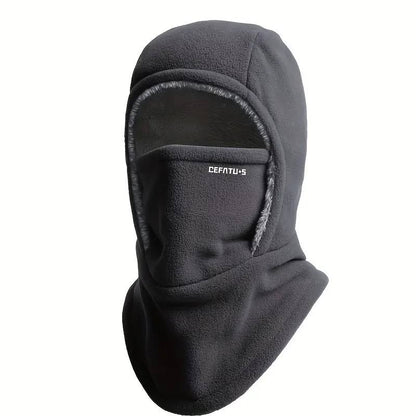 Termo kukla ThermaFleece 3 v 1 – čepice, maska a nákrčník – Tmavě šedá