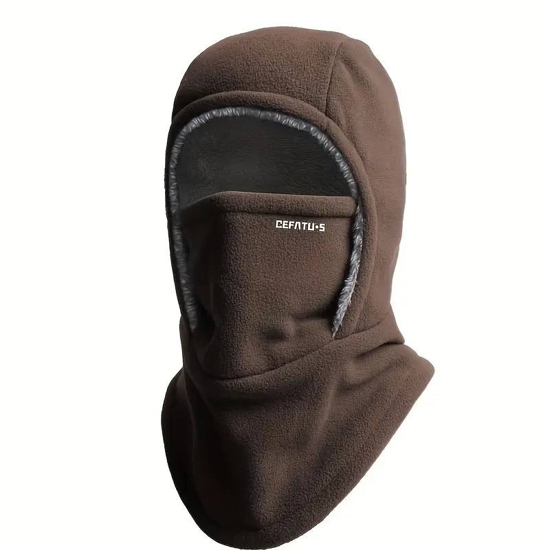 Termo kukla ThermaFleece 3 v 1 – čepice, maska a nákrčník – Hnědá
